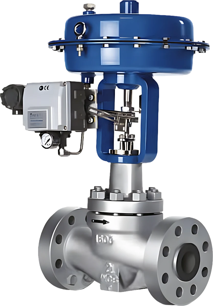 Pneumatic globe control valve
