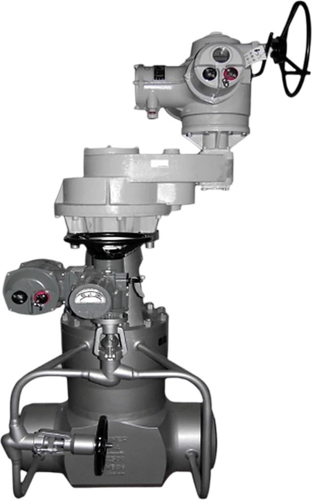 SINER pressure-seal gate valve with electric actuator